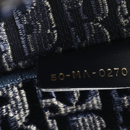 Christian Dior Oblique Velvet Large Book Tote Blue Multicolor 7 of 11