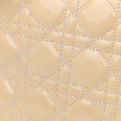 Christian Dior Patent Cannage Medium Lady Dior Beige 13 of 17