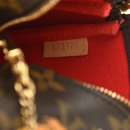 Louis Vuitton Monogram 2018 Christmas Animation Mini Cats Pochette Accessories 7 of 7