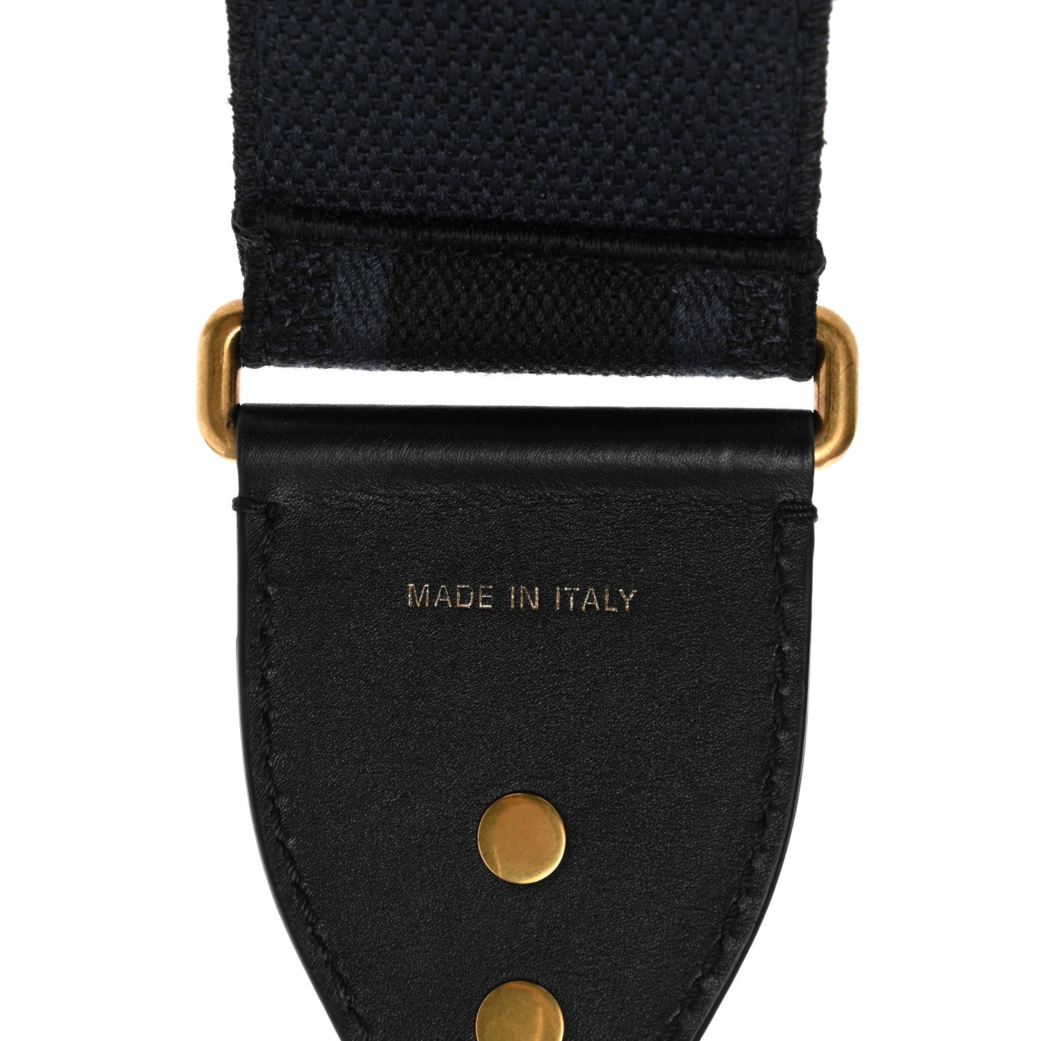 Christian Dior Canvas Embroidered Shoulder Strap Denim Blue 4 of 5