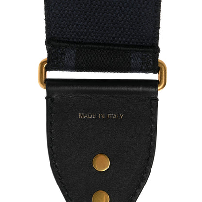 Christian Dior Canvas Embroidered Shoulder Strap Denim Blue 4 of 5