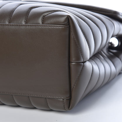 Saint Laurent Calfskin Y Quilted Monogram Medium Loulou Chain Satchel Faggio 11 of 11