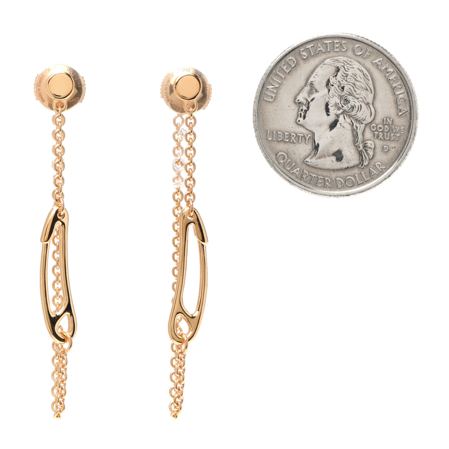 18K Rose Gold TPM Chaine D'Ancre Punk Earrings