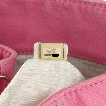 Chanel Canvas Tote Pink 7 of 8