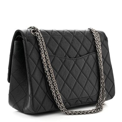 Chanel Aged Calfskin Quilted 2.55 Reissue 227 Flap Black 3 of 11