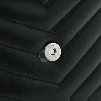 Saint Laurent Calfskin Y Quilted Monogram Medium Loulou Chain Satchel Black 10 of 10