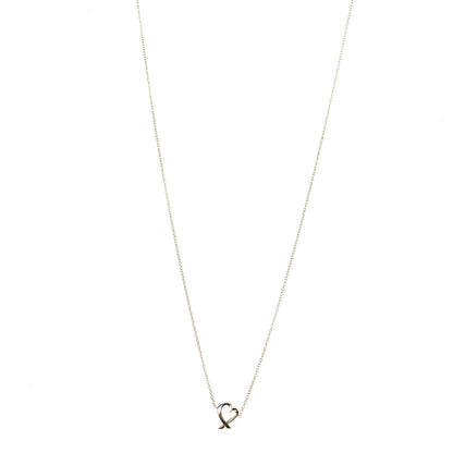 Tiffany 18K Yellow Gold Mini Paloma Picasso Loving Heart Pendant Necklace 1 of 7