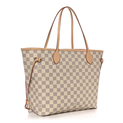 Louis Vuitton Damier Azur Neo Neverfull MM Rose Ballerine 3 of 8