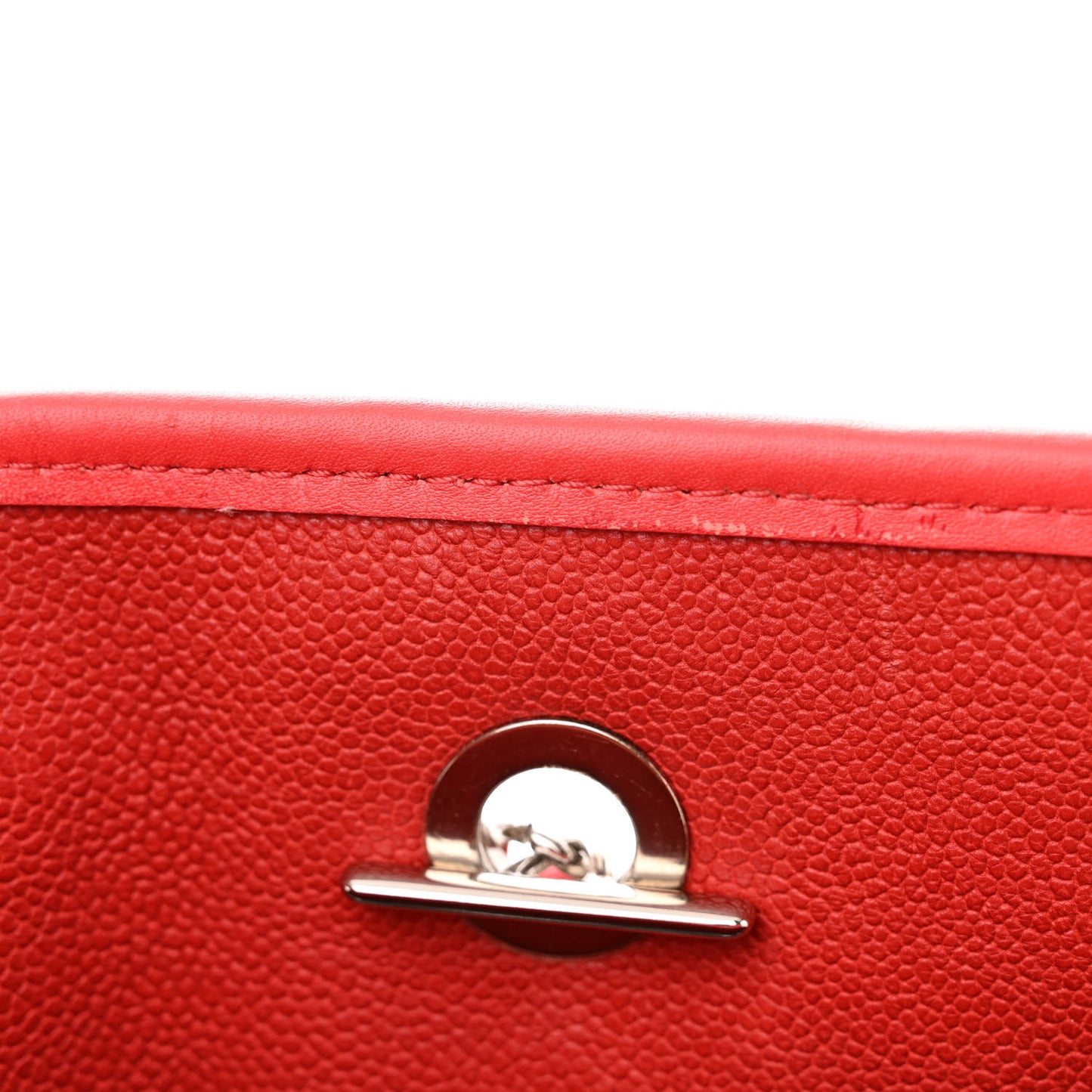 Caviar Quilted French Riviera Tote Red
