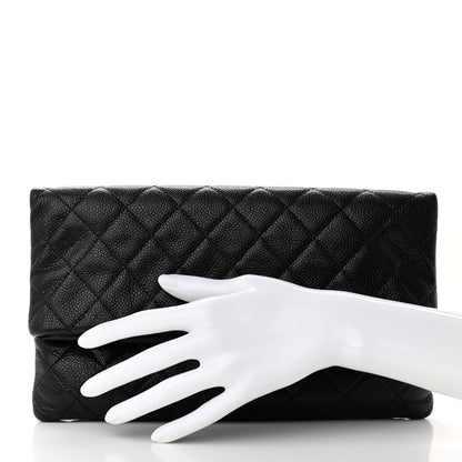 Chanel Caviar Quilted CC Beauty Clutch Black 2 of 14
