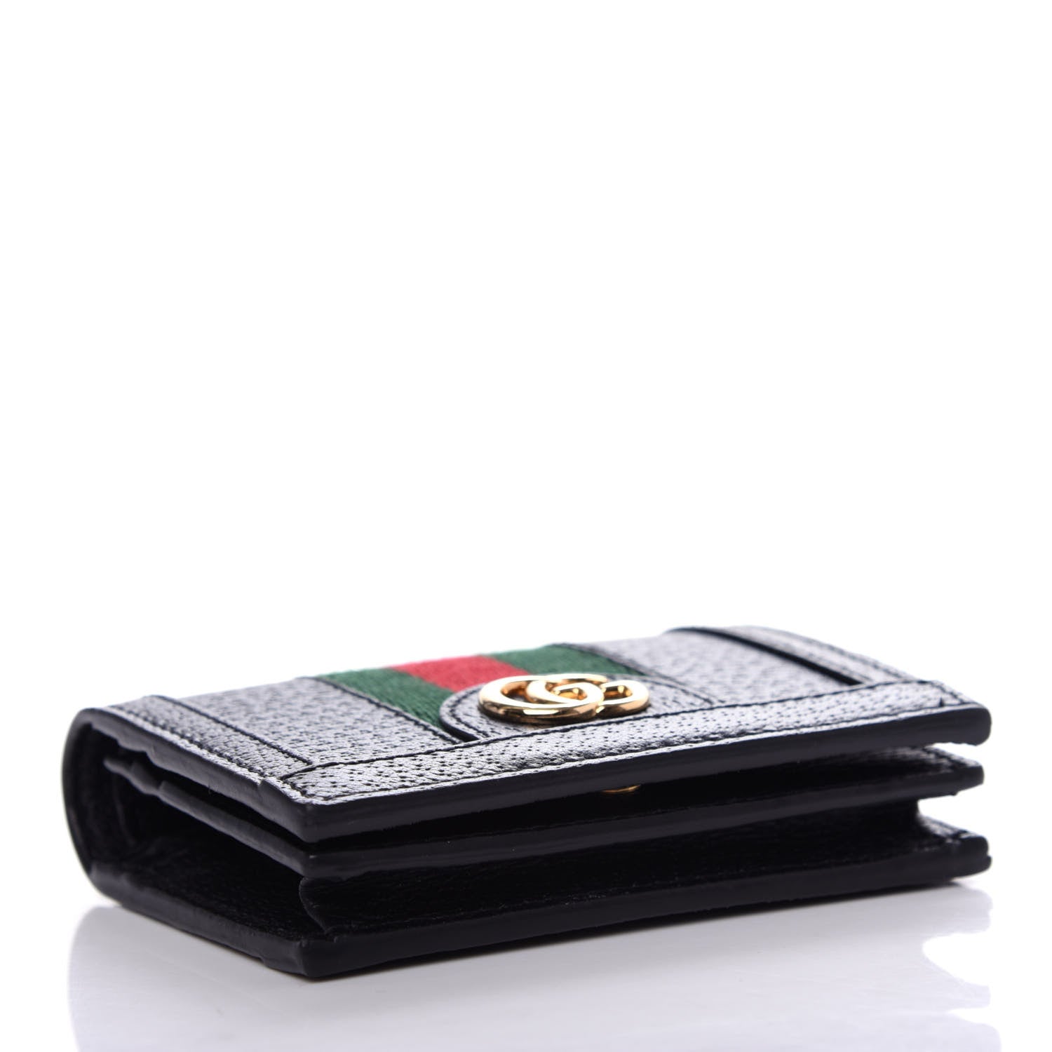 Gucci Calfskin Web Ophidia Card Case Black 4 of 8