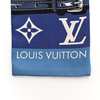 Louis Vuitton Silk Monogram Escale Confidential Bandeau Blue 2 of 3