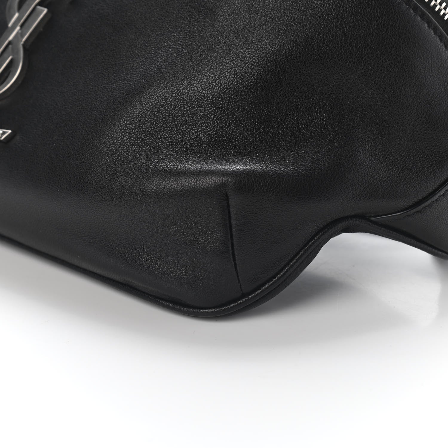 Saint Laurent Calfskin Monogram Belt Bag Black 8 of 8
