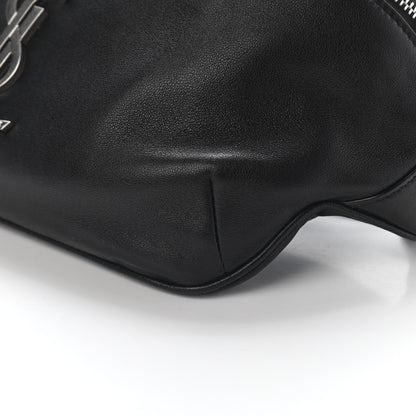 Saint Laurent Calfskin Monogram Belt Bag Black 8 of 8