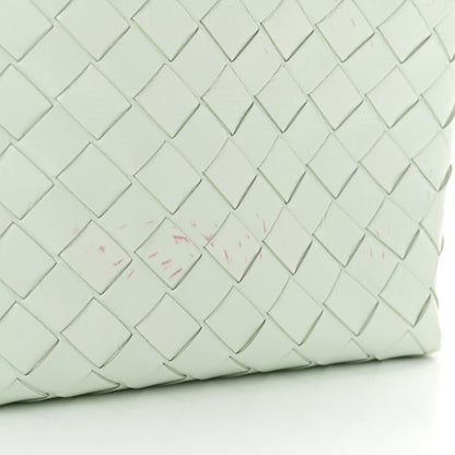 Bottega Veneta Polished Patent Intrecciato Knot Small Loop Camera Bag Glacier Muse 11 of 12