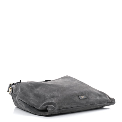 Jimmy Choo Calfskin Ana Hobo Shopping Tote Storm 4 of 11