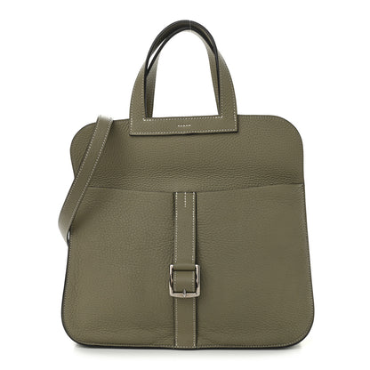 Hermes Taurillon Clemence Halzan 31 GM Sauge 3 of 10