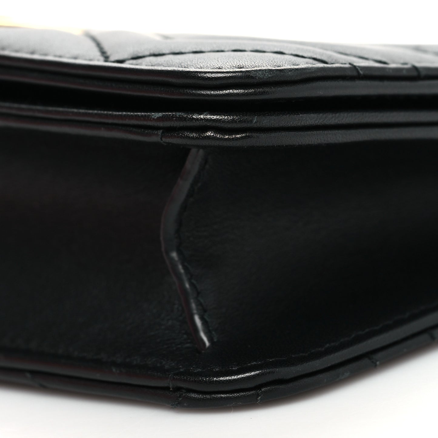 Calfskin Matelasse GG Marmont Mini Bag Black