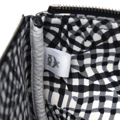 MCM Visetos Medium Liz Reversible Shopper Tote White 10 of 19