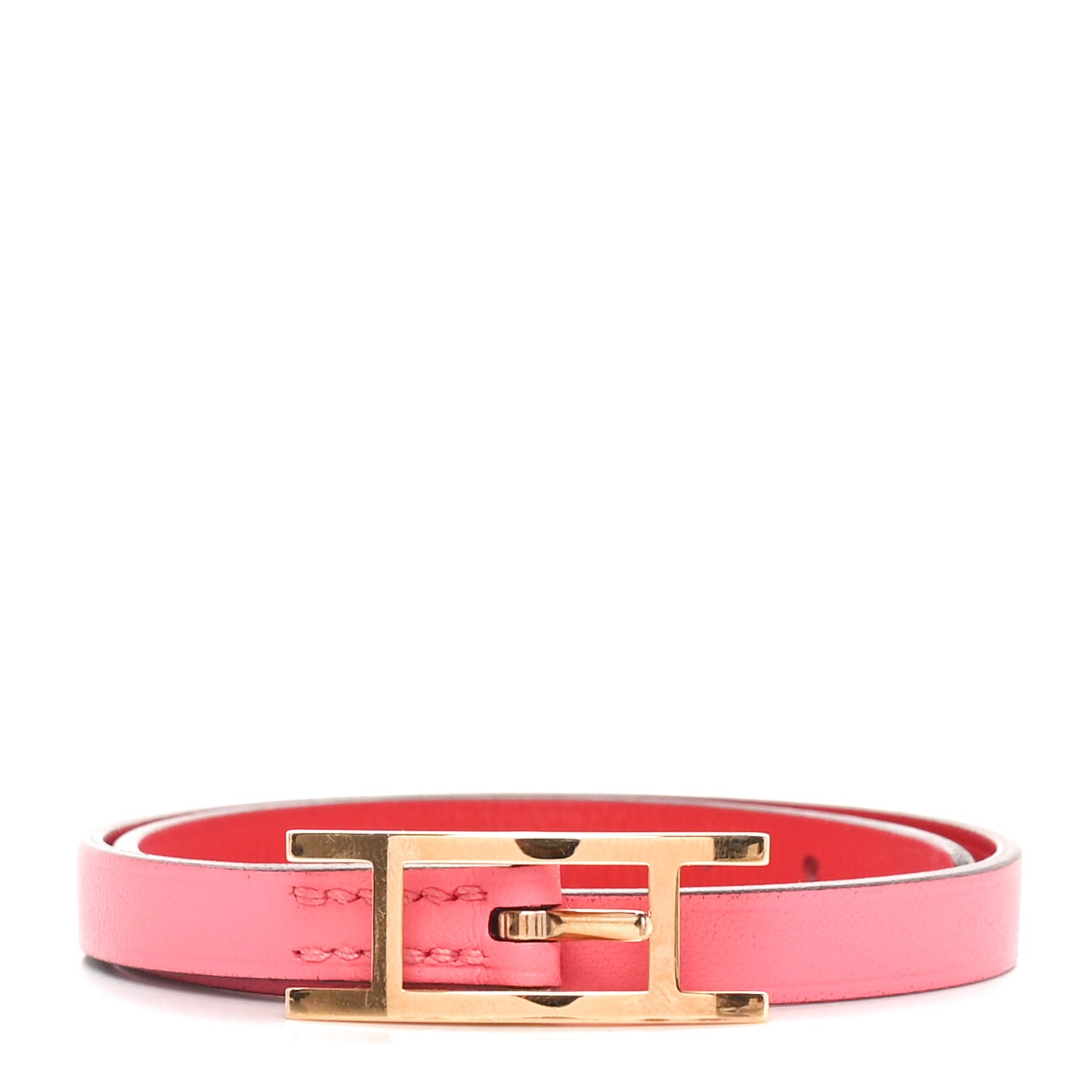 Swift Chamonix Behapi Double Tour Reversible Bracelet T1 Rose Azalee Rouge De Coeur
