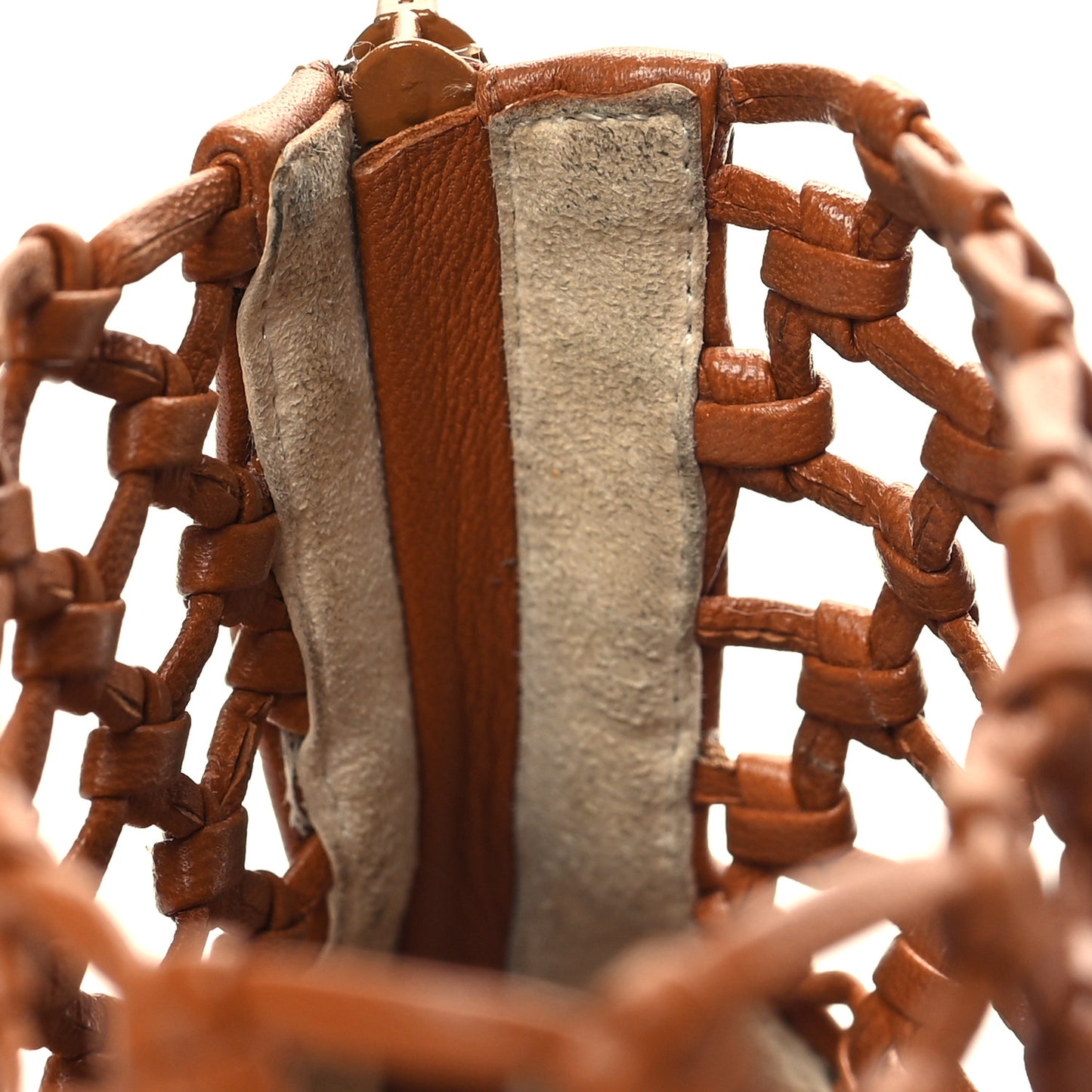 Nappa Caged Porligat Booties 39 Brown