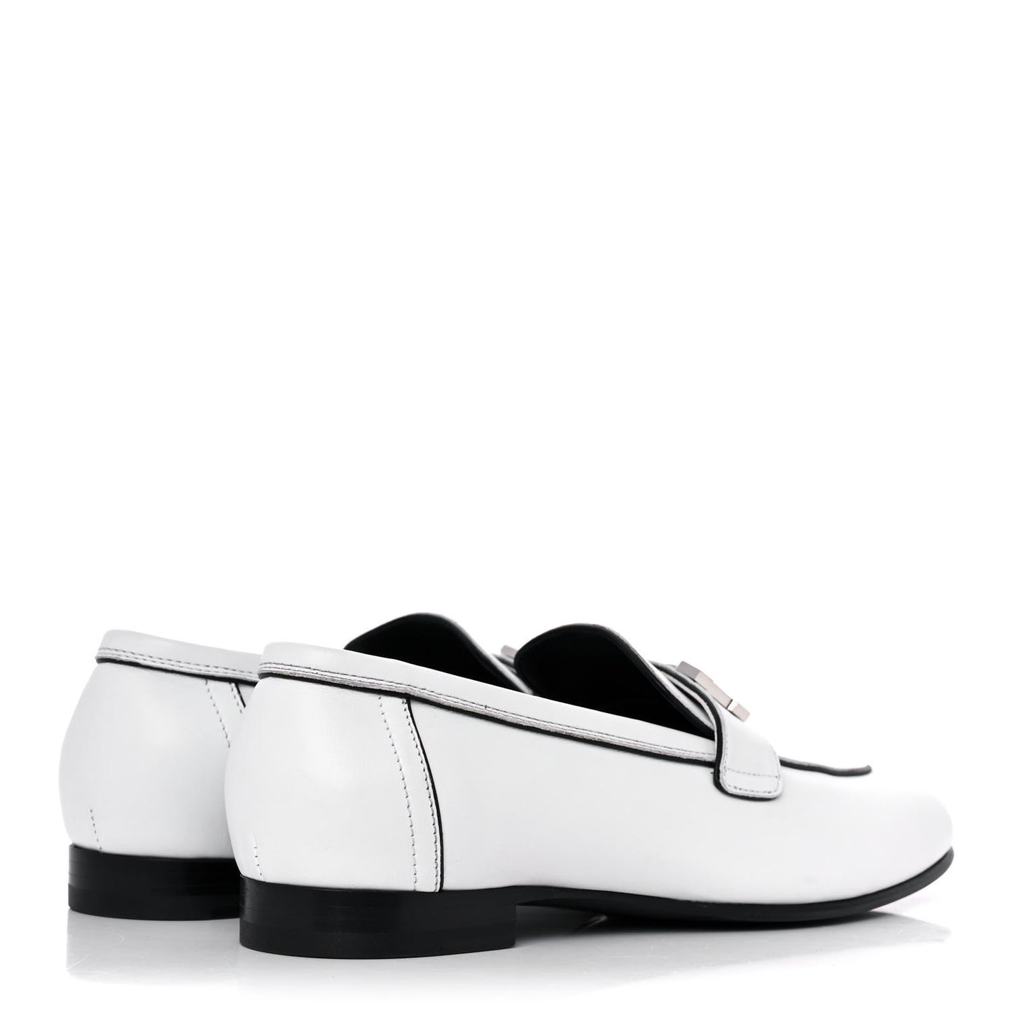 Calfskin Womens Paris Loafers 36.5 White