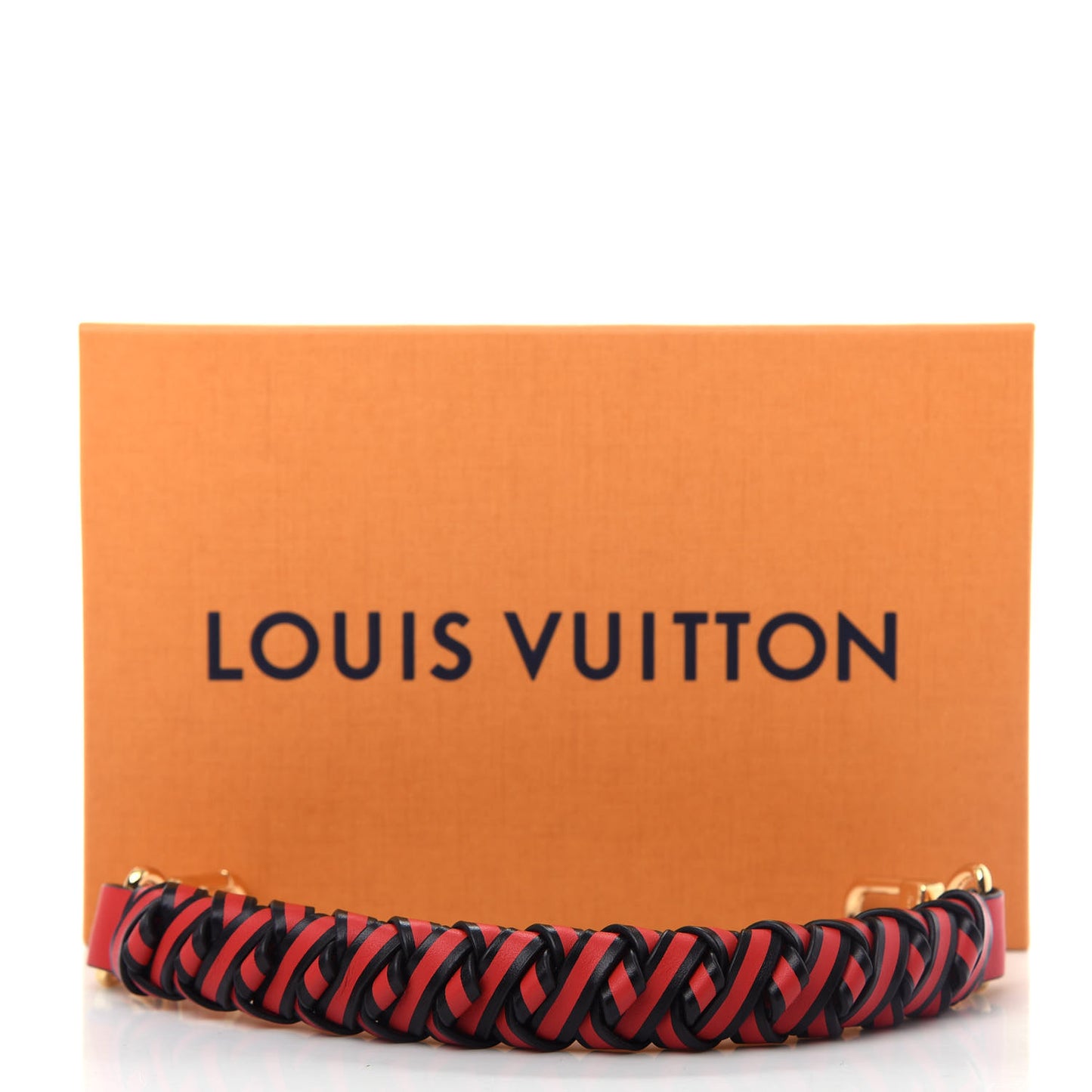 Calfskin Braided Neonoe Mini Strap Coquelicot