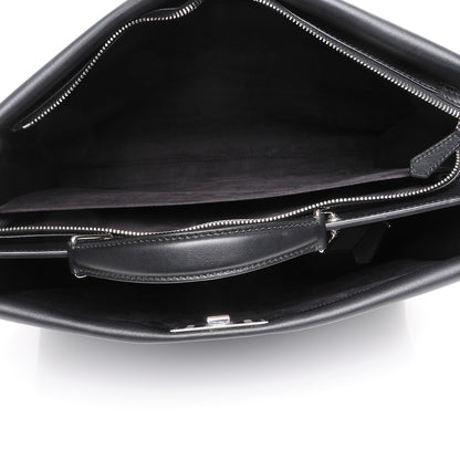 Fendi Calfskin Monster Eyes Large Mens Peekaboo Iconic Essential Satchel Black 5 of 9