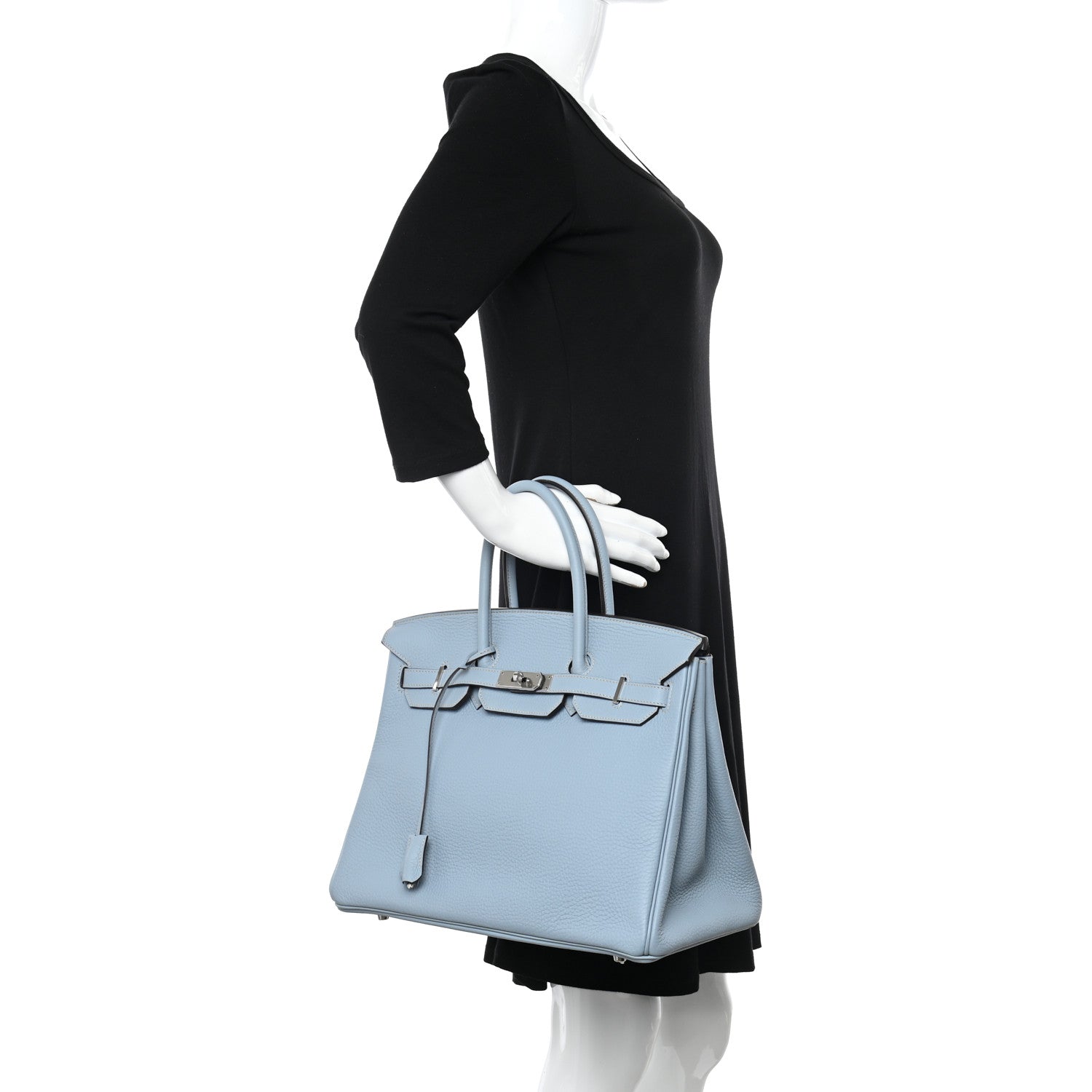 Hermes Togo Birkin 35 Bleu Lin 3 of 15
