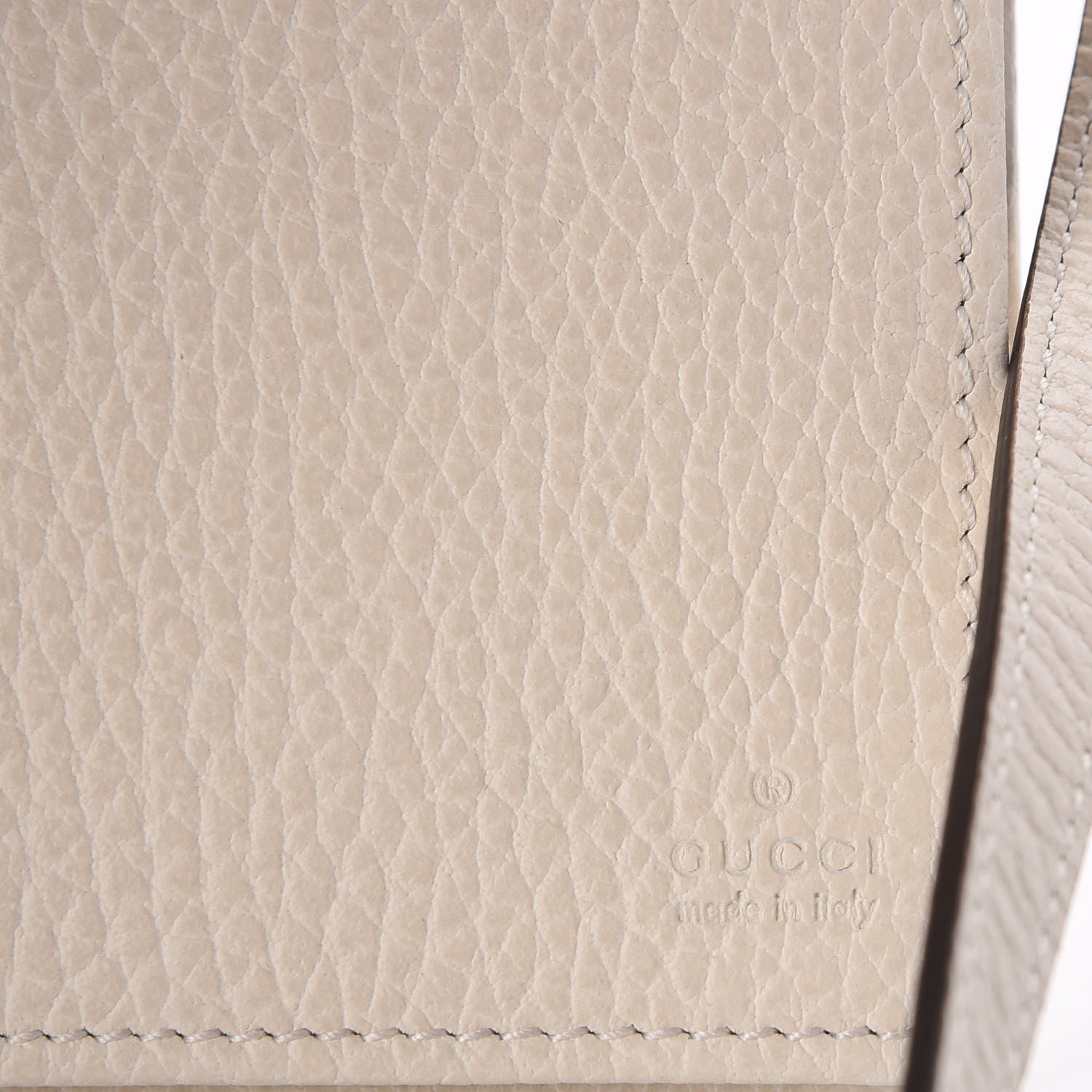 Gucci Dollar Calfskin Mini Swing Wallet Bag Mystic White 7 of 10