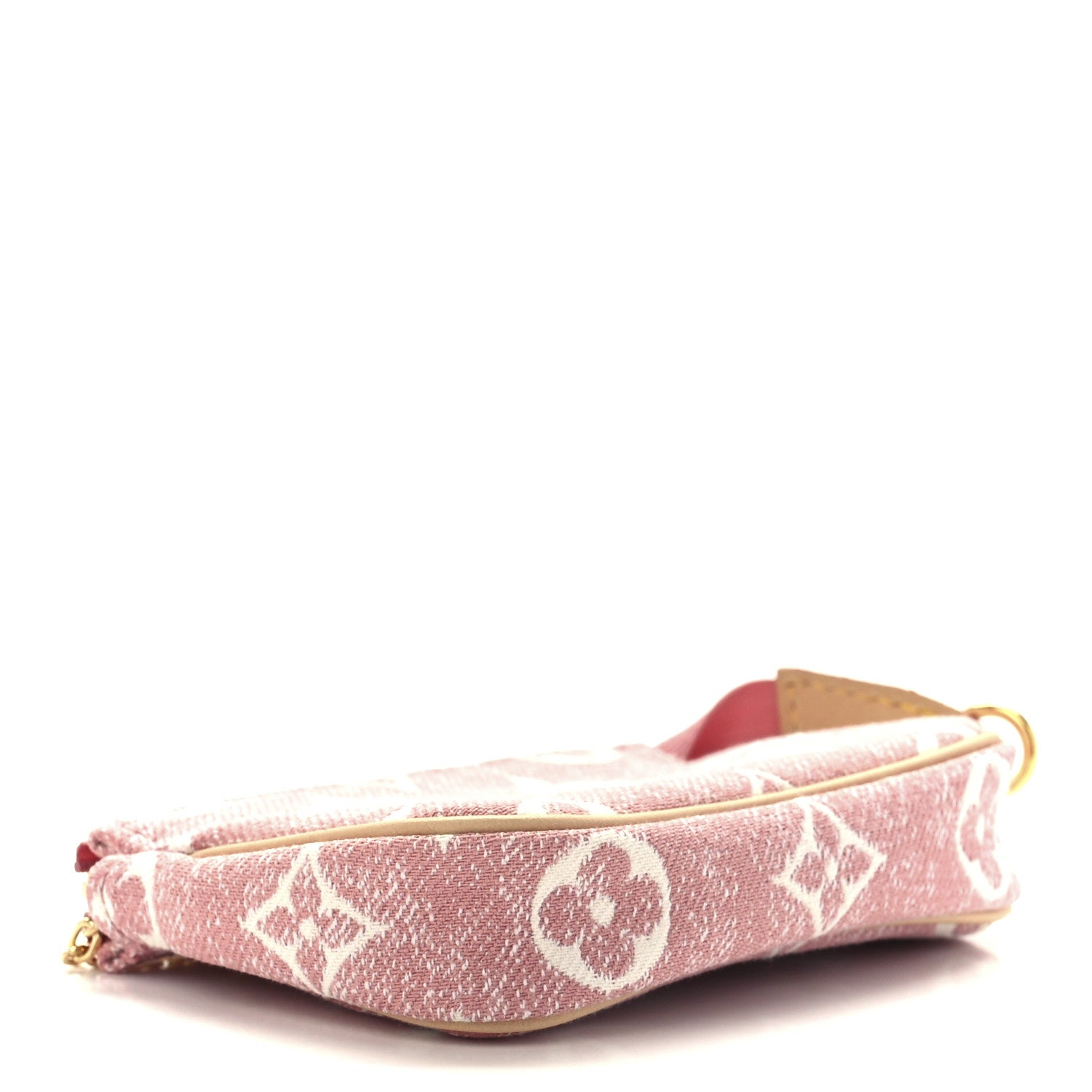 Louis Vuitton Denim Jacquard Monogram Micro Pochette Accessories Rose 4 of 11