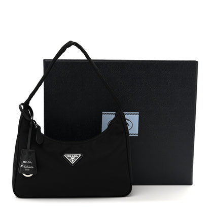Prada Tessuto Nylon Mini Re-Edition 2000 Bag Black 12 of 12