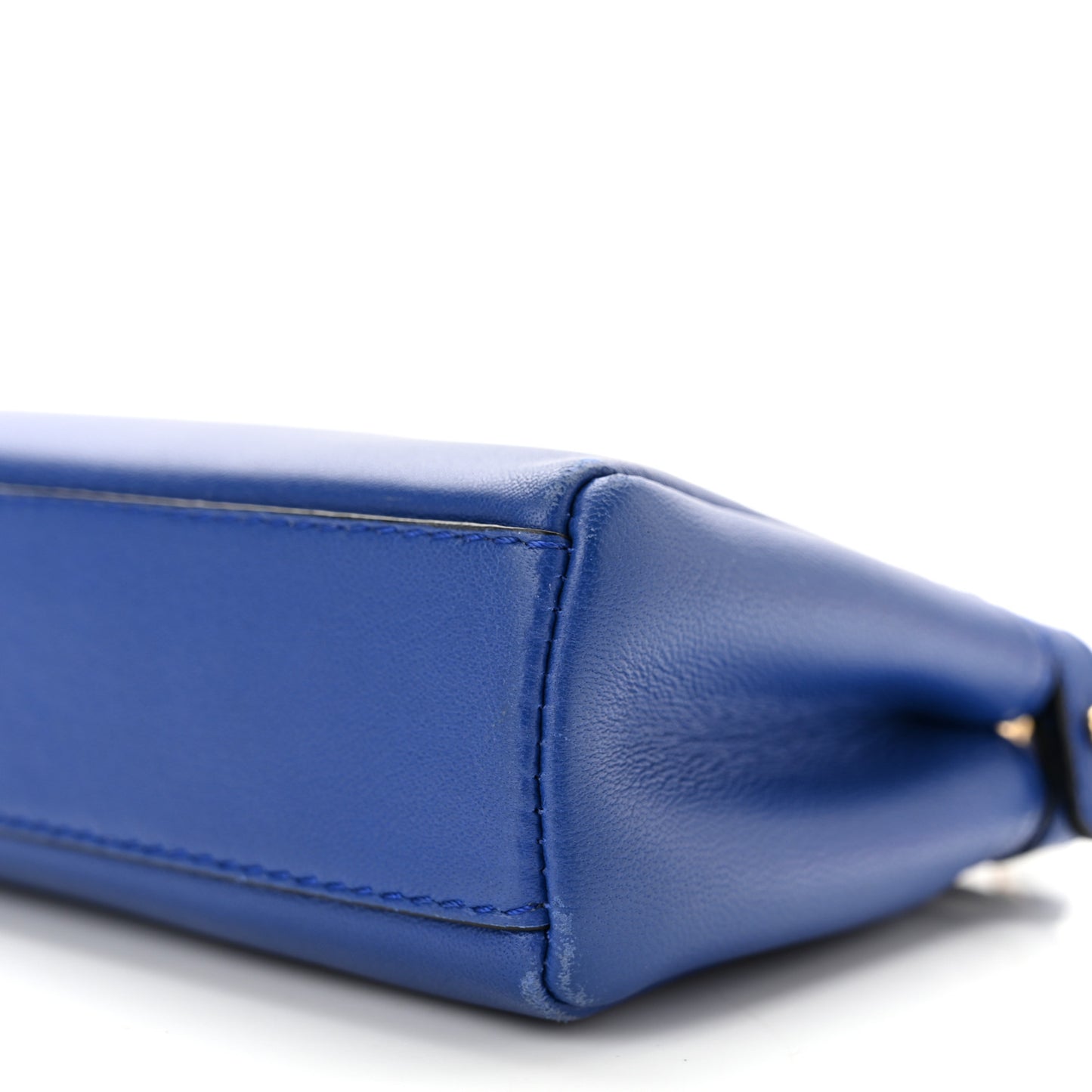 Shiny Nappa Micro Peekaboo Iconic Satchel Bluette