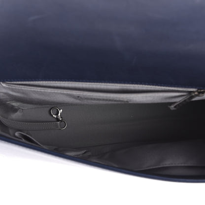 Chanel Calfskin Double Stitch Large Boy Flap Navy Blue 5 of 11
