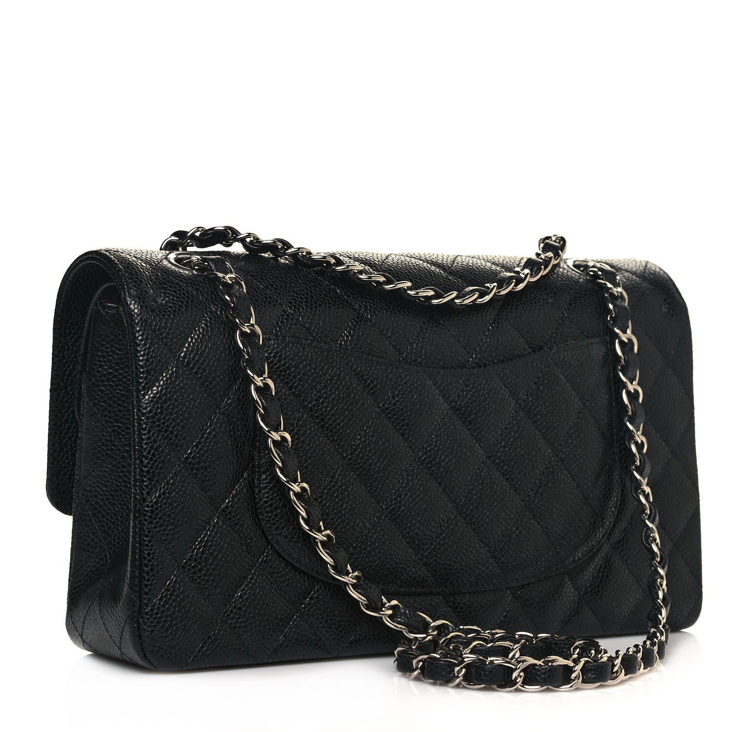 Chanel Caviar Quilted Medium Double Flap Black 2 of 12