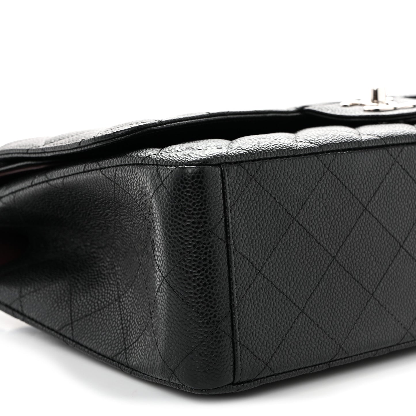 Caviar Quilted Maxi Double Flap Black