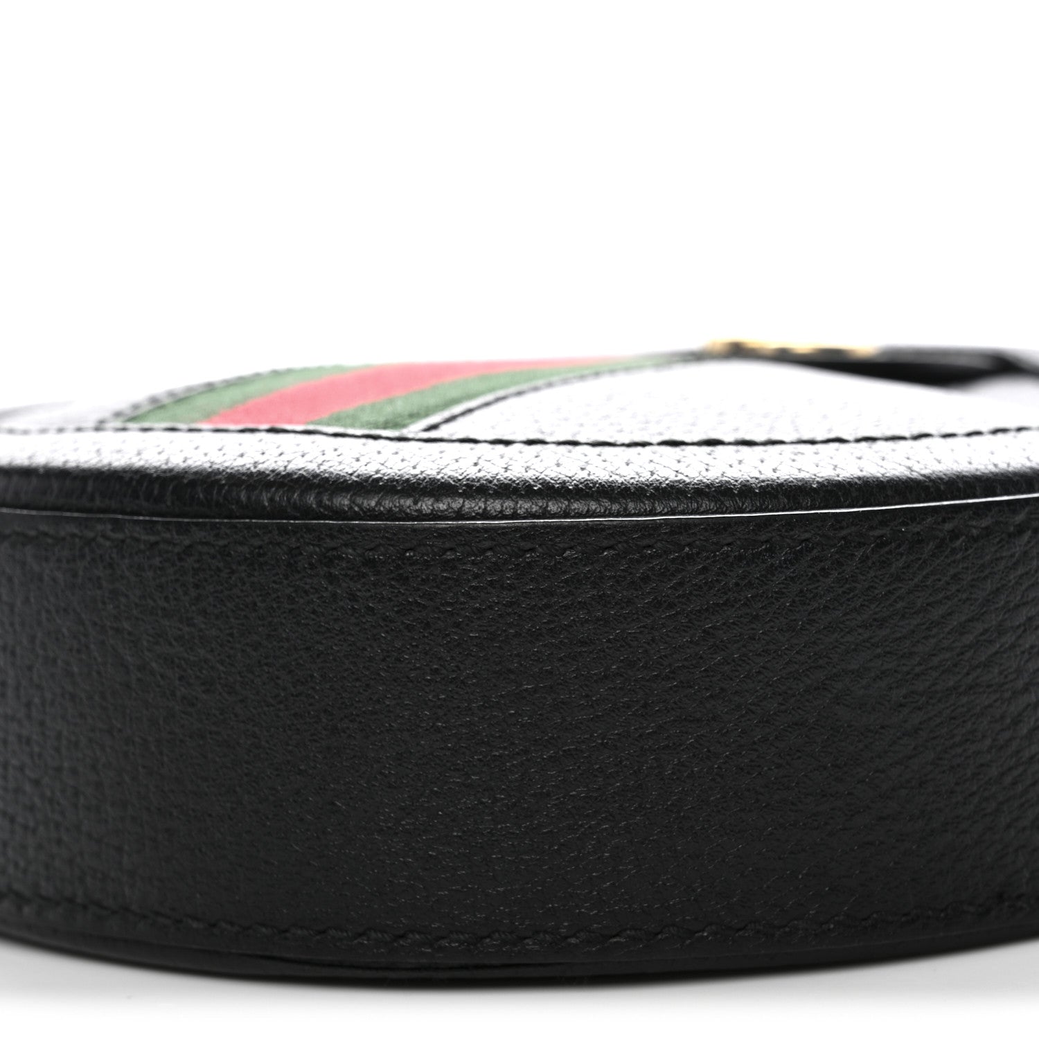 Gucci Grained Calfskin Web Mini Ophidia Round Shoulder Bag Black 10 of 10