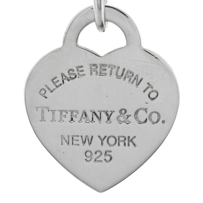 Tiffany Sterling Silver Enamel Return to Tiffany Heart Tag Charm Bracelet Blue 3 of 3