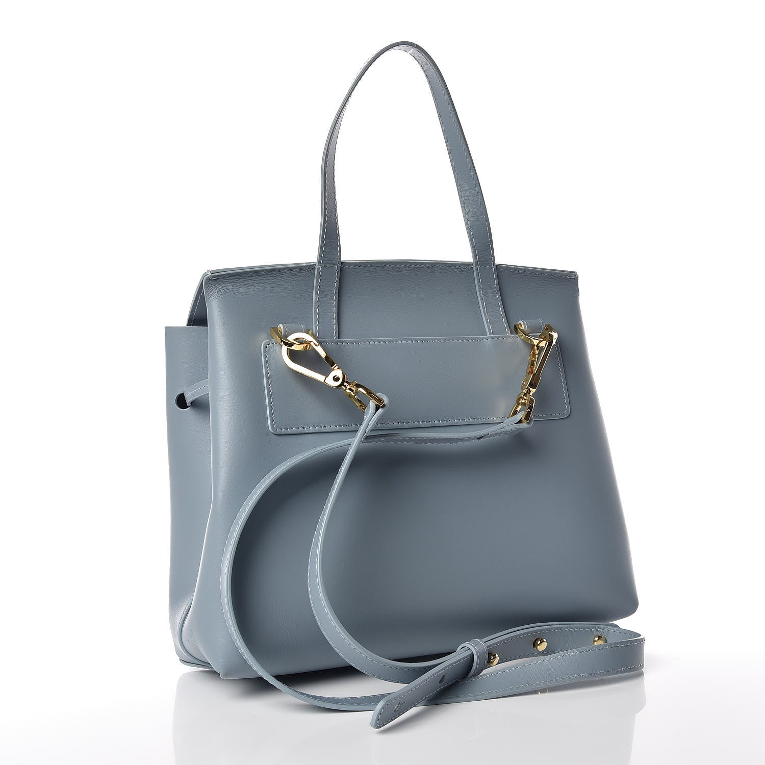 Mansur Gavriel Calfskin Lady Bag Grey Blue 4 of 7