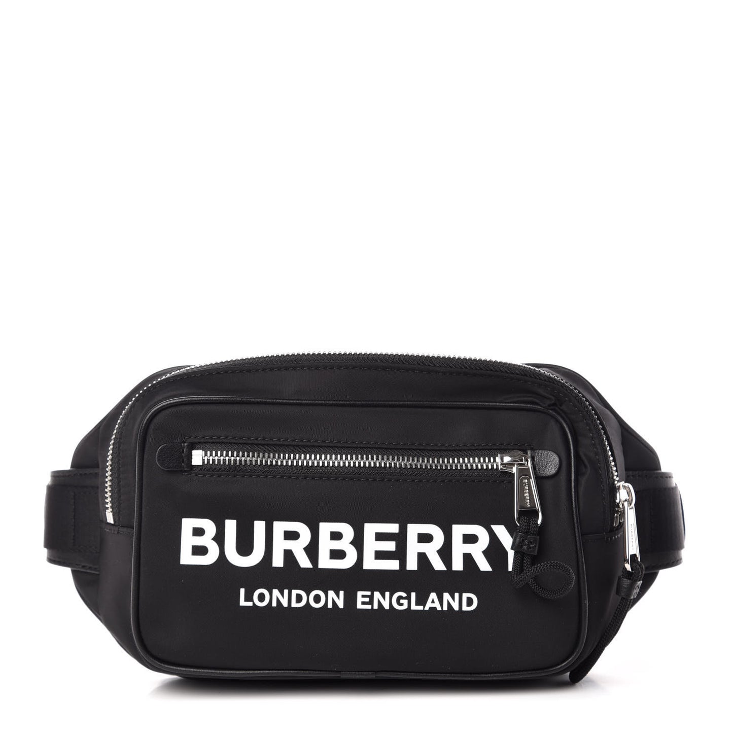 Econyl Logo Print Bum Bag Black