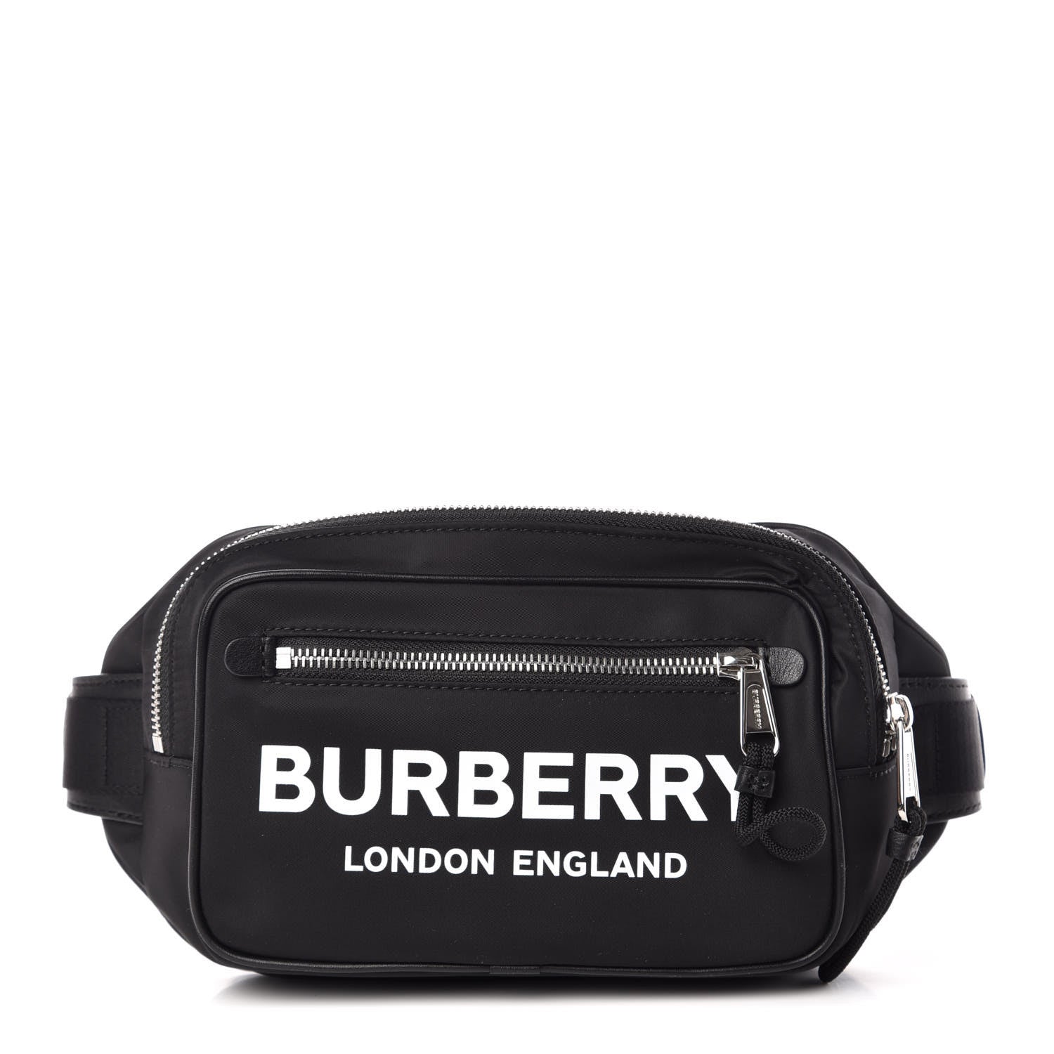 Burberry Econyl Logo Print Bum Bag Black 1 of 9