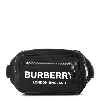 Burberry Econyl Logo Print Bum Bag Black 1 of 9