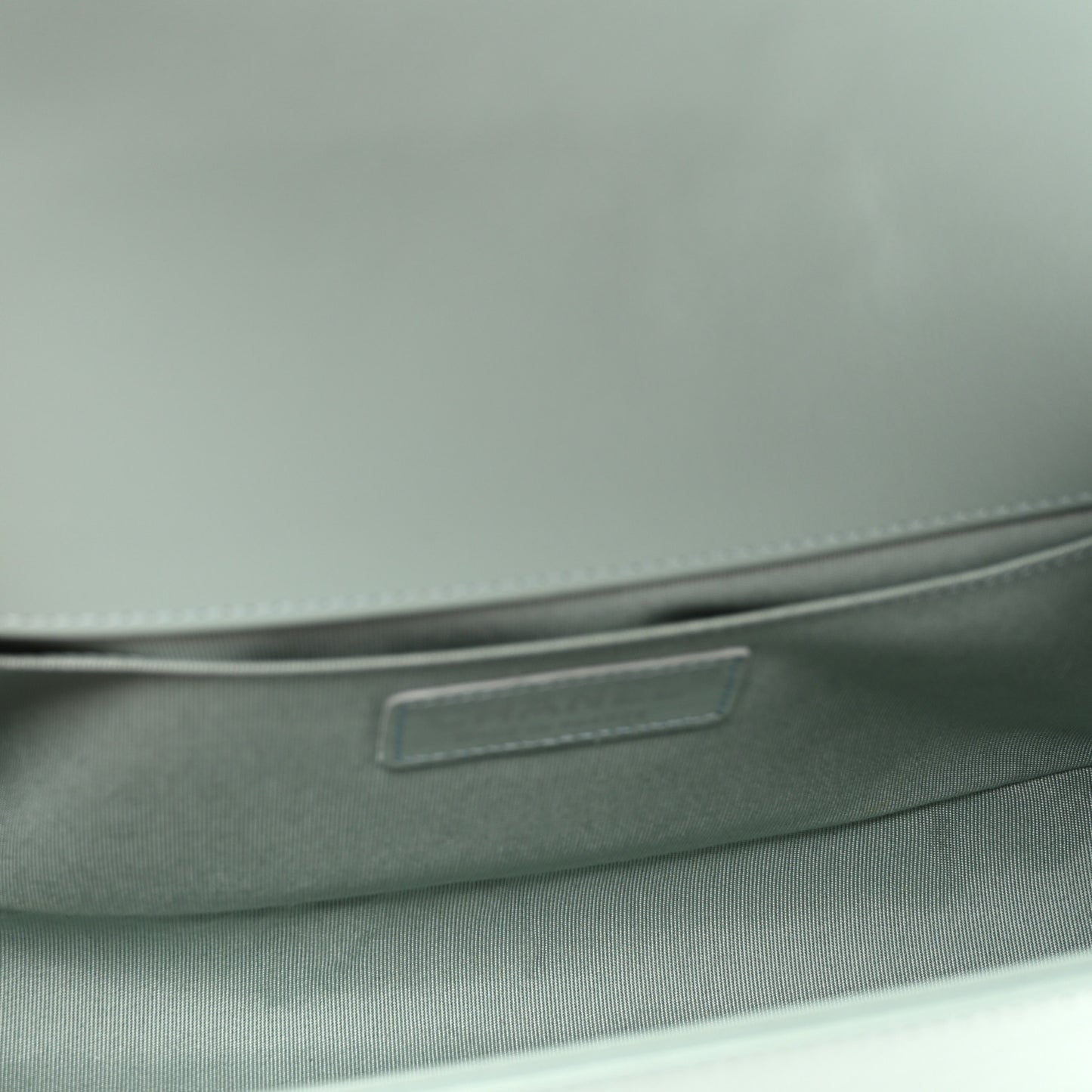 Lambskin Quilted Medium Boy Flap Light Blue