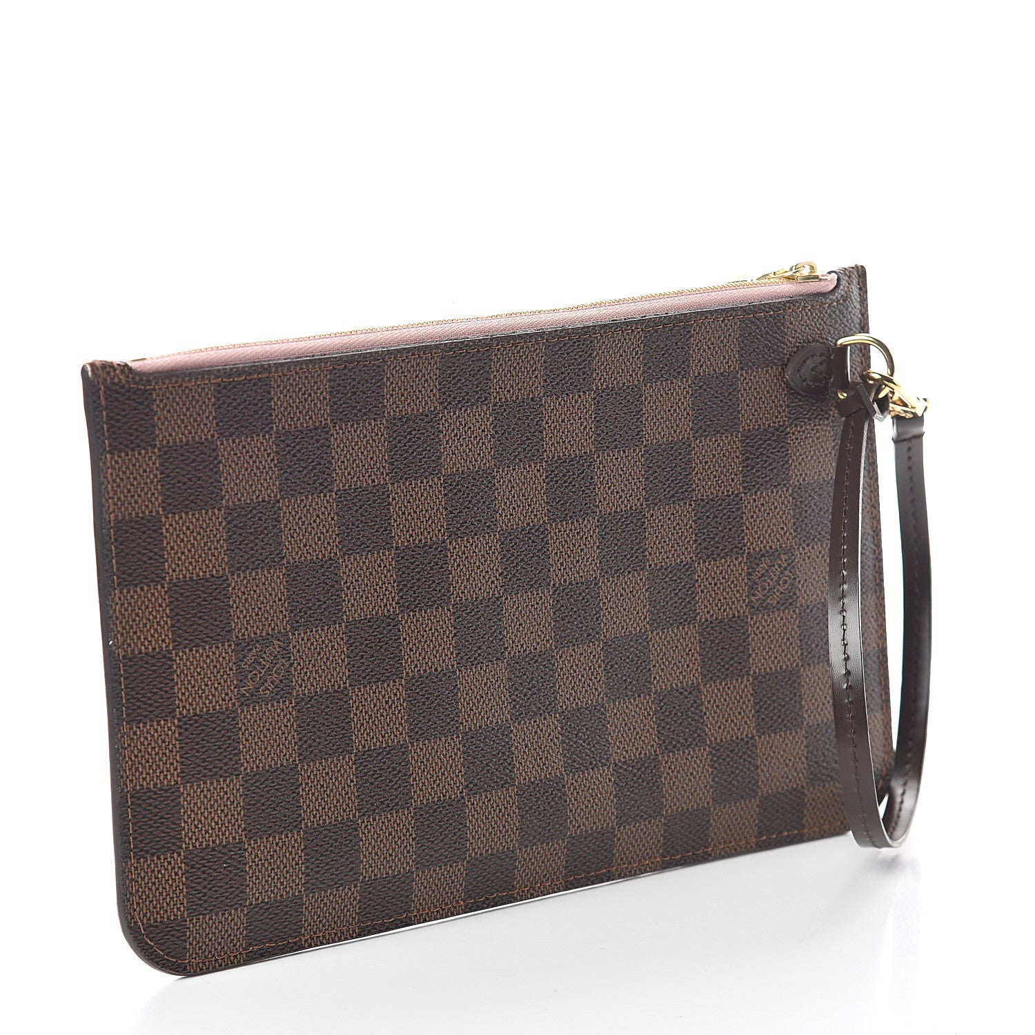 Louis Vuitton Damier Ebene Neverfull MM GM Pochette Rose Ballerine 2 of 5