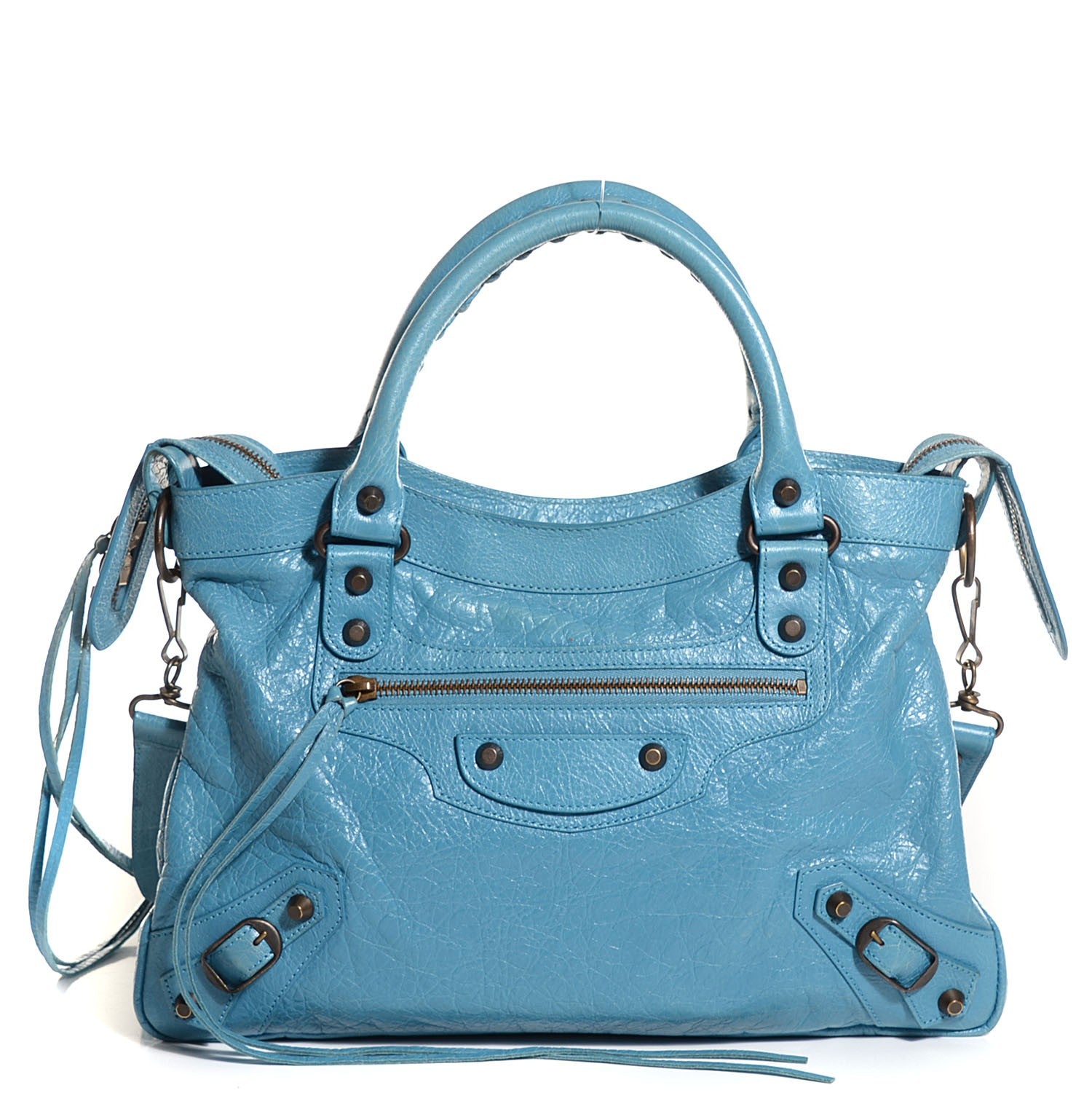 Balenciaga Agneau Classic Hardware Town Bleu Indigo 1 of 12