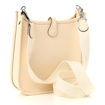 Hermes Taurillon Clemence Amazone Evelyne TPM Nata Craie 3 of 11