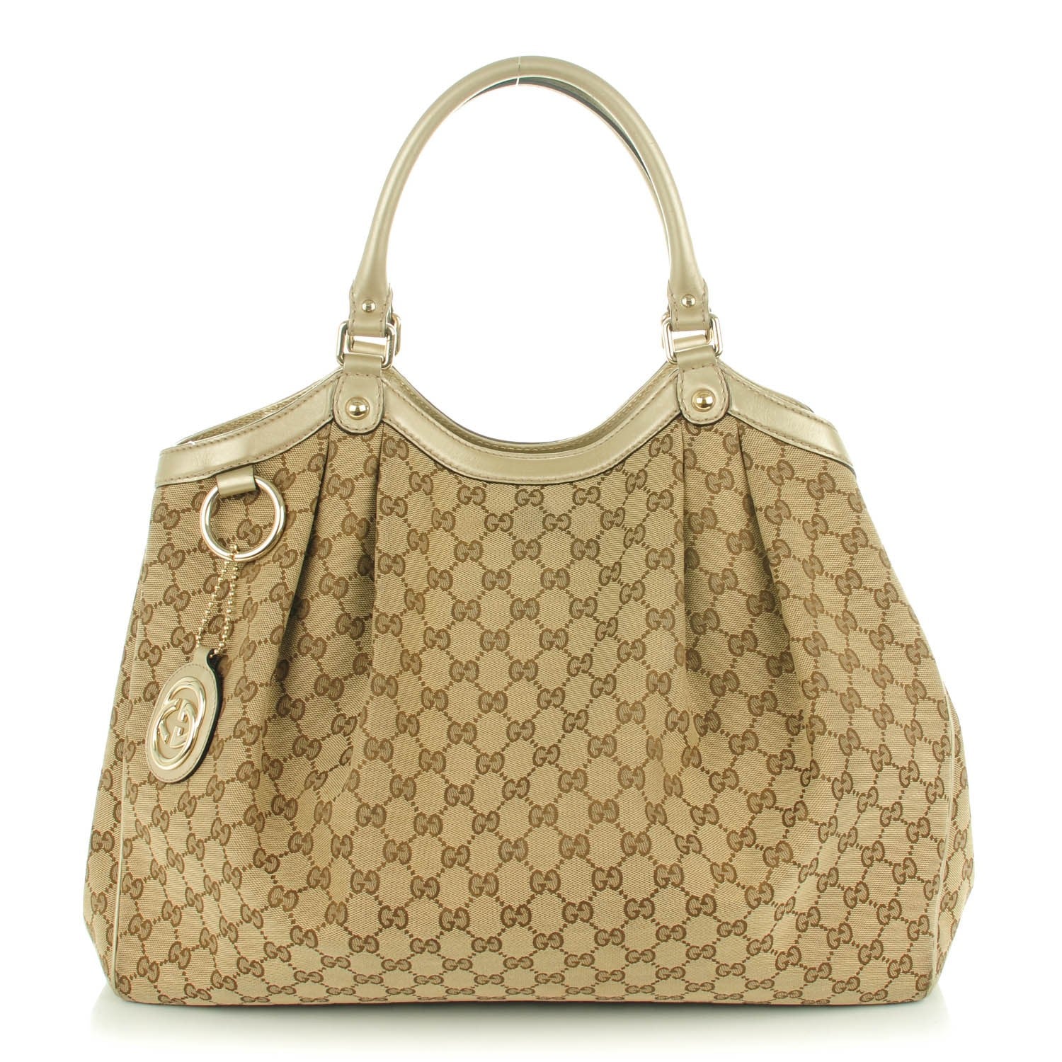 Gucci Monogram Large Sukey Tote Champagne 1 of 7