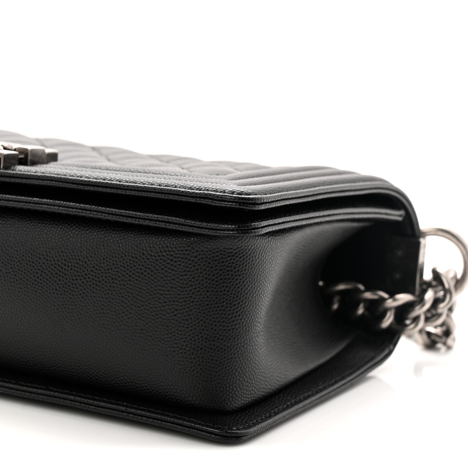 Chanel Caviar Quilted Medium Boy Flap Black 10 of 11