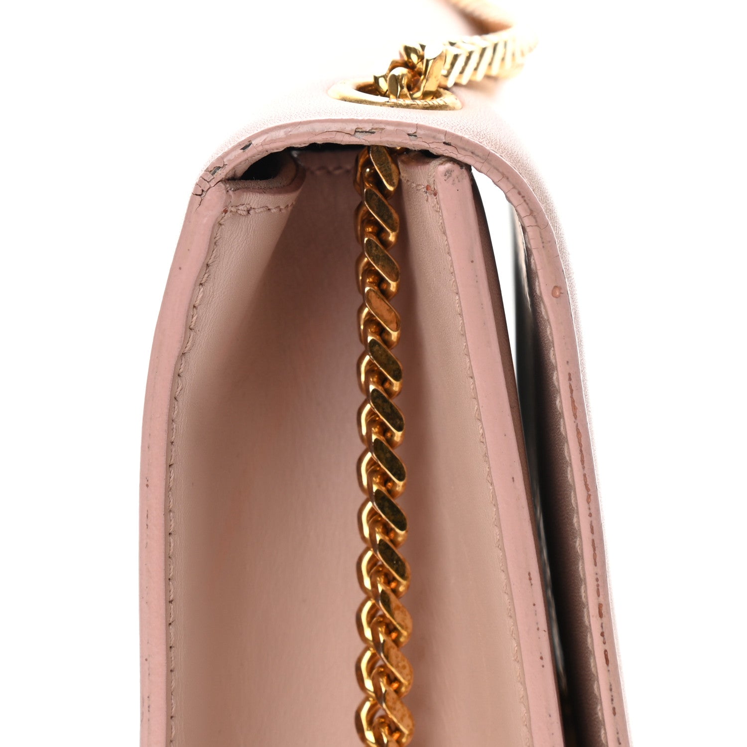 Saint Laurent Smooth Calfskin Medium Classic Monogram Kate Tassel Satchel Pink 14 of 15