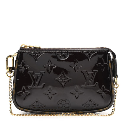 Louis Vuitton Vernis Monogram Mini Pochette Accessories Amarante 1 of 7
